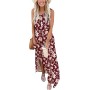 AUSELILY Vestidos Largos Mujer Verano Maxi Sin Mangas Informal Vestido de Playa con Bolsillos