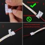CESFONJER 20 piezas kits conectores tiras luz LED incluyen cable conexión sin soldadura LED 2 pines de 8 mm de ancho, conector