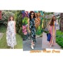 AUSELILY Vestidos Largos Mujer Verano Maxi Sin Mangas Informal Vestido de Playa con Bolsillos