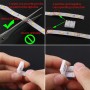 CESFONJER 20 piezas kits conectores tiras luz LED incluyen cable conexión sin soldadura LED 2 pines de 8 mm de ancho, conector