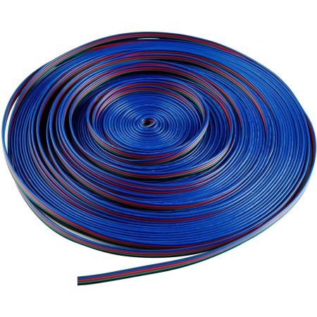 LitaElek 10m 22AWG Cable Alargador Tira LED RGB LED Strip Extension Cable 4 Pines Cable Extensión Cinta LED Cable Conexión
