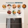 Princess Freidora de aire digital - Capacidad del recipiente variable - Máximo 8 L - 6 programas preestablecidos - Menos aceite