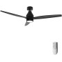 Cecotec Ventilador de Techo con Luz EnergySilence Aero 5275 LightWood. 40W y 52", Motor DC, Mando a distancia, Luz LED doble