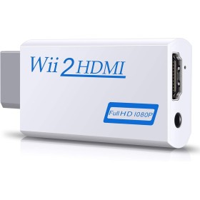 Convertidor Wii a HDMI, adaptador Zeato Wii a HDMI, Wii a HDMI 1080P 720P, salida de conector de vídeo y audio de 3,5 mm,
