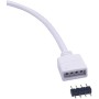 LitaElek 2pcs 2.5m Cable Alargador Tira LED RGB LED Strip Extension Cable 4 Pines Cable Extensión Cinta LED Extensor Cable Banda