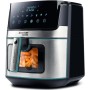 EUDAI Freidora de Aire 6.5L, Freidora sin Aceite con Ventana, 8 programas, Pantalla LED, Control Táctil, Temperatura Regulable,