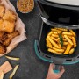 EUDAI Freidora de Aire 6.5L, Freidora sin Aceite con Ventana, 8 programas, Pantalla LED, Control Táctil, Temperatura Regulable,