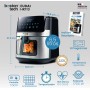 EUDAI Freidora de Aire 6.5L, Freidora sin Aceite con Ventana, 8 programas, Pantalla LED, Control Táctil, Temperatura Regulable,
