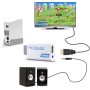 Convertidor Wii a HDMI, adaptador Zeato Wii a HDMI, Wii a HDMI 1080P 720P, salida de conector de vídeo y audio de 3,5 mm,