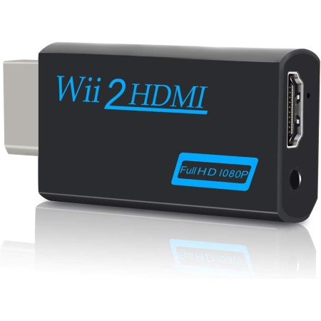Convertidor Wii a HDMI, adaptador Zeato Wii a HDMI, Wii a HDMI 1080P 720P, salida de conector de vídeo y audio de 3,5 mm,