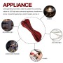 Sixfolo 30M 22AWG Cable de Alambre Eléctrico 0.3mm² Cable Rojo y Negro de 2 Hilos Cable de Cobre Estañado de PVC Cable de