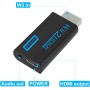 Convertidor Wii a HDMI, adaptador Zeato Wii a HDMI, Wii a HDMI 1080P 720P, salida de conector de vídeo y audio de 3,5 mm,