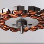 Cecotec Ventilador de Techo con Luz EnergySilence Aero 5295 GoldWhite 35W con motor DC y 52” con luz LED de 18W, mando a