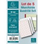 Exacompta 3241E - Cuaderno (Universal, Monótono, Mate, 57 g/m², Papel, 148 mm)