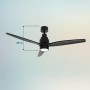 Cecotec Ventilador de Techo con Luz EnergySilence Aero 5295 GoldBlack 35 W con motor DC y 52” con luz LED de 18W, mando a