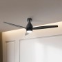 Cecotec Ventilador de Techo con Luz EnergySilence Aero 5295 GoldBlack 35 W con motor DC y 52” con luz LED de 18W, mando a