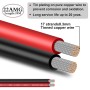 ADNEWX® 20 m 2 Pin 22AWG Rojo y Negro Cable de extensión de PVC LED Cable de 12 V es común en luminarias/LED Strip y cableado