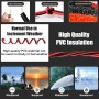 ADNEWX® 20 m 2 Pin 22AWG Rojo y Negro Cable de extensión de PVC LED Cable de 12 V es común en luminarias/LED Strip y cableado
