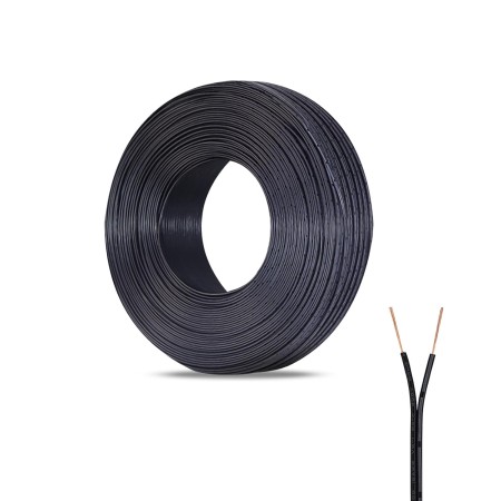 ZoZoMaiy Cable de alambre eléctrico de 10 m, 24 AWG, 2 núcleos, cable de cobre de PVC de calibre 24, 2 hilos, diámetro eléctrico