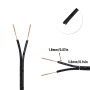 ZoZoMaiy Cable de alambre eléctrico de 10 m, 24 AWG, 2 núcleos, cable de cobre de PVC de calibre 24, 2 hilos, diámetro eléctrico