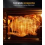 Freidora sin Aceite y Horno de Aire Caliente 23 litros, Emphsism Freidora de aire XXL con compartimento doble 2600W Oven,