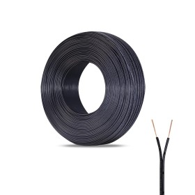 ZoZoMaiy Cable de alambre eléctrico de 10 m, 24 AWG, 2 núcleos, cable de cobre de PVC de calibre 24, 2 hilos, diámetro eléctrico
