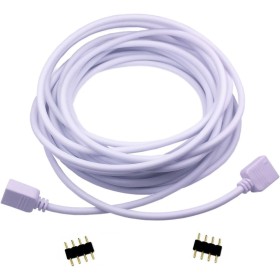 LitaElek 2.5m Cable Alargador Tira LED RGB LED Strip Extension Cable 4 Pines Cable Extensión Cinta LED Extensor Cable Banda LED