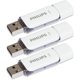 Philips Snow Edition, Memoria USB 2.0 (32 GB, 3 Unidades), Color Gris