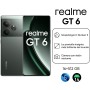 realme GT6 Smartphone, 5G móvil 12+256 GB, Snapdragon 8s Gen 3, Pantalla Ultra Brillante de 6000nit, 50MP+50MP+8MP Cámara,