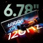 realme GT6 Smartphone, 5G móvil 12+256 GB, Snapdragon 8s Gen 3, Pantalla Ultra Brillante de 6000nit, 50MP+50MP+8MP Cámara,