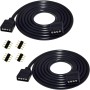 LitaElek 2.5m Cable Alargador Tira LED RGB LED Strip Extension Cable 4 Pines Cable Extensión Cinta LED Extensor Cable Banda LED