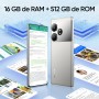 realme GT6 Smartphone, 5G móvil 12+256 GB, Snapdragon 8s Gen 3, Pantalla Ultra Brillante de 6000nit, 50MP+50MP+8MP Cámara,