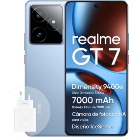 realme GT 7 Smartphone 5G de 12+256 GB, chipset Insignia Dimensity 9400e, batería Titan de 7000 mAh, Pantalla de 6000 nits,
