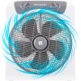 Grunkel - Ventilador de suelo potente y ligero - BOX FAN - Circulador de aire con temporizador de 60 minutos y 3 velocidades.