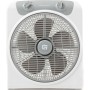 Grunkel - Ventilador de suelo potente y ligero - BOX FAN - Circulador de aire con temporizador de 60 minutos y 3 velocidades.