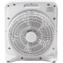 Grunkel - Ventilador de suelo potente y ligero - BOX FAN - Circulador de aire con temporizador de 60 minutos y 3 velocidades.