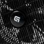 Grunkel - Ventilador de suelo potente y ligero - BOX FAN - Circulador de aire con temporizador de 60 minutos y 3 velocidades.