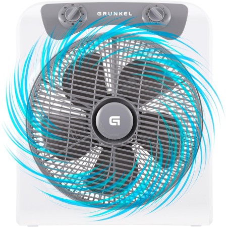 Grunkel - Ventilador de suelo potente y ligero - BOXFANNG - Circulador de aire con temporizador de 60 minutos y 3 velocidades.