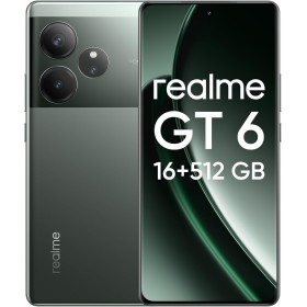 realme GT6 Smartphone, 5G móvil 16+512 GB, Snapdragon 8s Gen 3, Pantalla Ultra Brillante de 6000nit, 50MP+50MP+8MP Cámara,