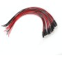 10Pcs 12v 3mm LED Diodo Emisor de Luz Cable Multicolor Luz LED Cable de Ahorro de Energía Diodo Emisor de Luz Cableado 20cm