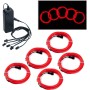 COVVY Cable LED Tira de Luces de Neon Flexible de 5 * 1 M Alimentado 3 Modos de Funcionamiento, Perfecto para Decoración de