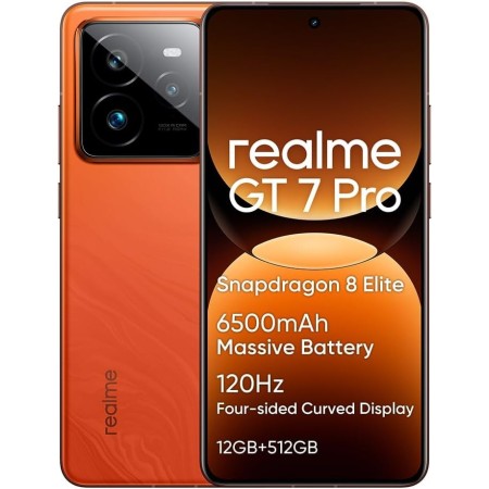 realme GT 7 Pro Smartphone 5G，12GB+512GB Telefono Movil,Snapdragon 8 Elite, 6,78" 120Hz Pantalla RealWorld Eco,50 MP Cámara