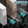 Brushless Taladro Percutor a Bateria 21V, Taladro Atornillador Electrico, Taladro Atornillador Batería (2x2.0Ah Baterías, 24