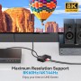 VEDINDUST HDMI Audio Extractor 4K Splitter a Óptical SPDIF Toslink Salida de 3.5mm Audio Adaptador Soporte DTS PCM para PS4 PS5