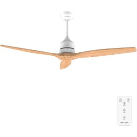 Cecotec Ventilador de Techo EnergySilence Aero 5270 LightWood. 40W, Motor DC, Diámetro 132 cm, Mando, Temporizador, 6