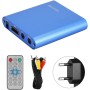 Reproductor Multimedia1080P, Diseño Compacto y Portátil, Admite Vídeo MKV y Películas BLU-Ray, con Control Remoto (100-240V)