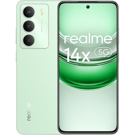 realme 14x 5G Smartphone 6+128 GB Smartphone, Procesador Dimensity 6300, Batería 5000mAh, Pantalla 6.67" HD+ a 120Hz, Dual SIM,