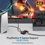 VEDINDUST HDMI Audio Extractor 4K Splitter a Óptical SPDIF Toslink Salida de 3.5mm Audio Adaptador Soporte DTS PCM para PS4 PS5