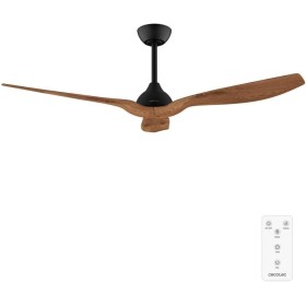 Cecotec Ventilador de Techo EnergySilence Aero 5200 BlackWood, Motor DC 36W, Diámetro 132 cm, Mando, Temporizador, Verano e