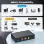 VEDINDUST HDMI Audio Extractor 4K Splitter a Óptical SPDIF Toslink Salida de 3.5mm Audio Adaptador Soporte DTS PCM para PS4 PS5